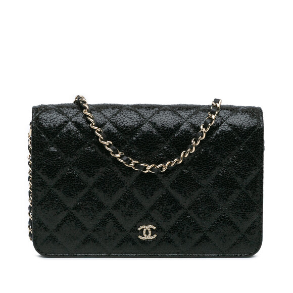 Chanel Handbags - Auth Chanel Quilted Crackled Patent #157741C25B